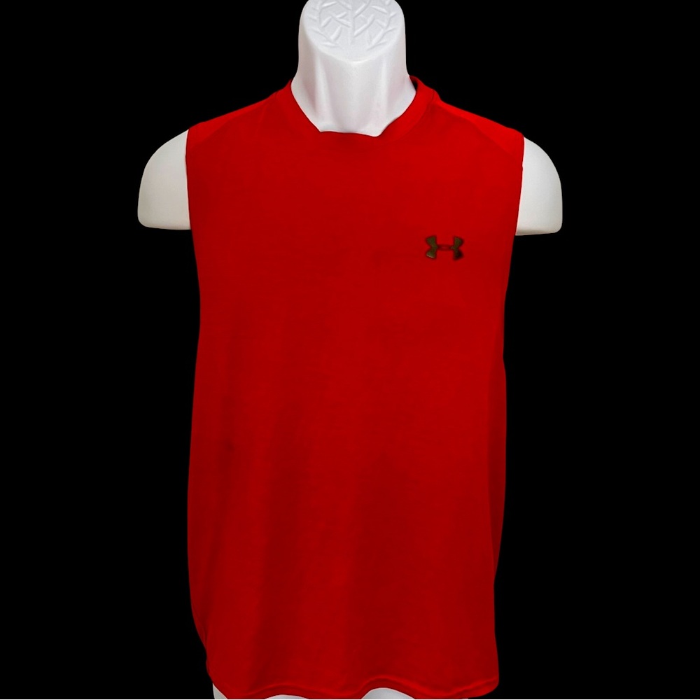 Under Armor Red Sleeveless Shirt